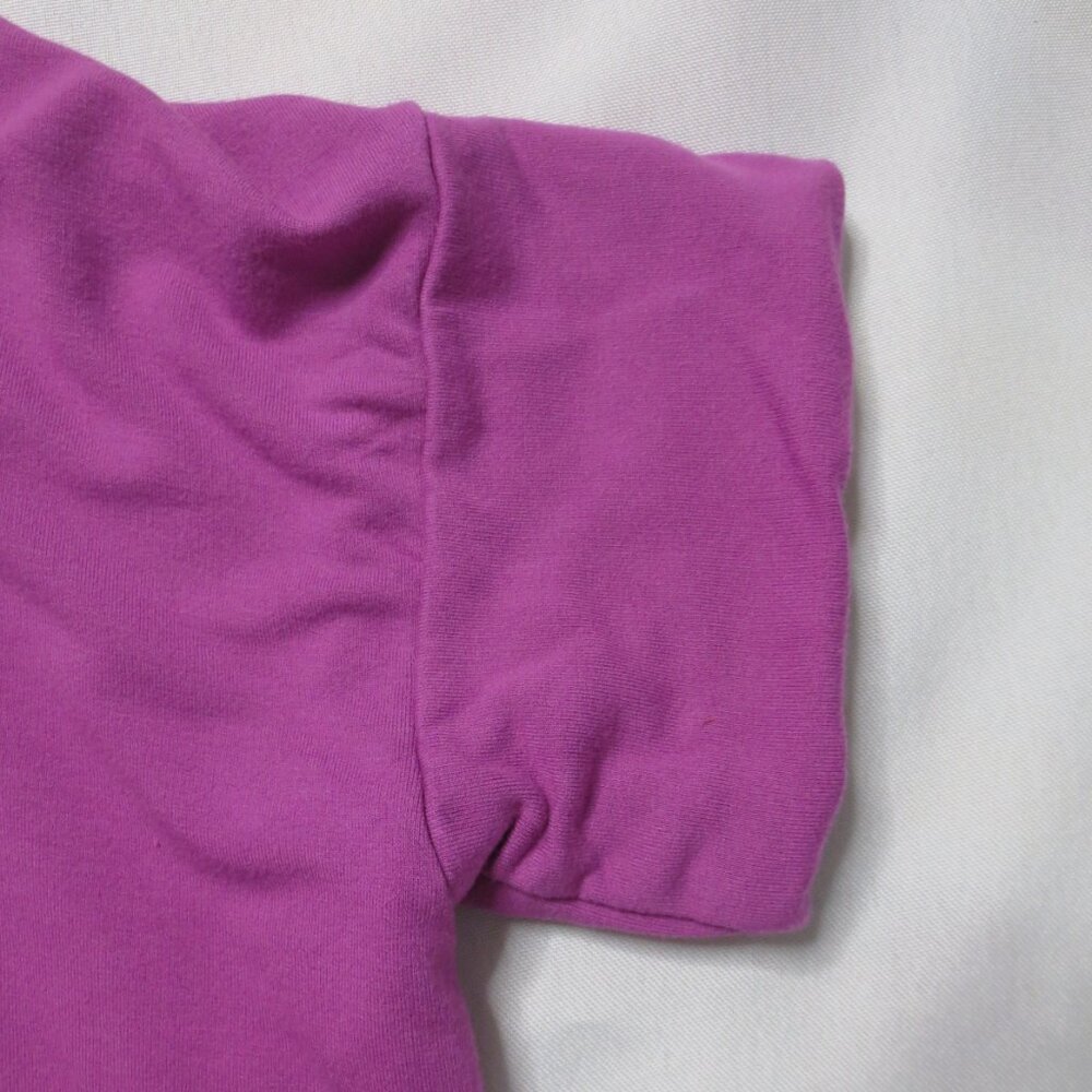 ANOTHER LOVE womens TOP shirt FUSHIA cropped OVERSIZED hoodie SIZE L - Picture 5 of 12